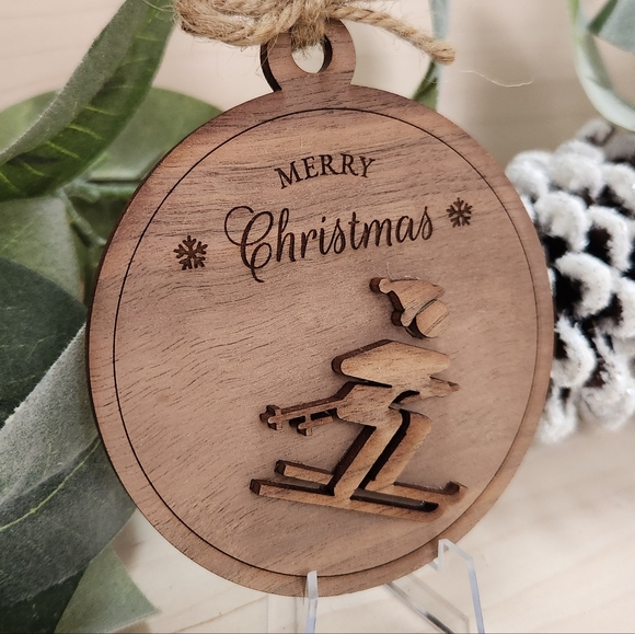 Ski Ornament *Handcrafted* - Picture 2 of 4